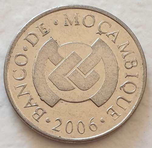 2006 - 2 METICAIS - MOCAMBIQUE - MOZAMBIQUE - COELACANTH FISH - (Nickel Plated Steel)